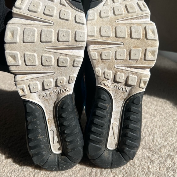 Nike Kids Air Max 2090 Laser Blue and Black Sneakers - Picture 3 of 9